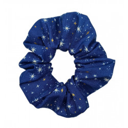 Blue Shimmer Stars Scrunchie