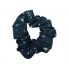 Black Shimmer Stars Mini Scrunchie