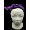 Glow in the Dark Purple Bats Self Tie Headband