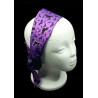 Glow in the Dark Purple Bats Self Tie Headband