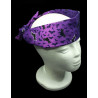 Glow in the Dark Purple Bats Self Tie Headband