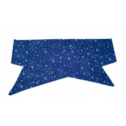 Blue Shimmer Stars Self Tie Headband