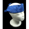 Blue Shimmer Stars Self Tie Headband