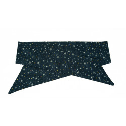 Black Shimmer Stars Self Tie Headband