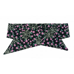 Floral Spiders Web Self Tie Headband