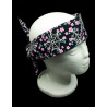 Floral Spiders Web Self Tie Headband