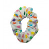 Rainbow Confetti Mini Scrunchie