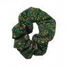 Christmas Green, Gold & Purple Stars Mini Scrunchie