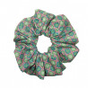 Teal & Pink Floral Mega Scrunchie
