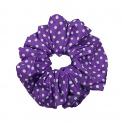 Purple Polka Dot Mega Scrunchie