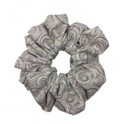 Lilac & Silver Swirl Mega Scrunchie