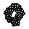 Black Polka Dot Scrunchie