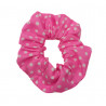 Pink Polka Dot Scrunchie
