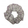 Lilac & Silver Swirl Scrunchie