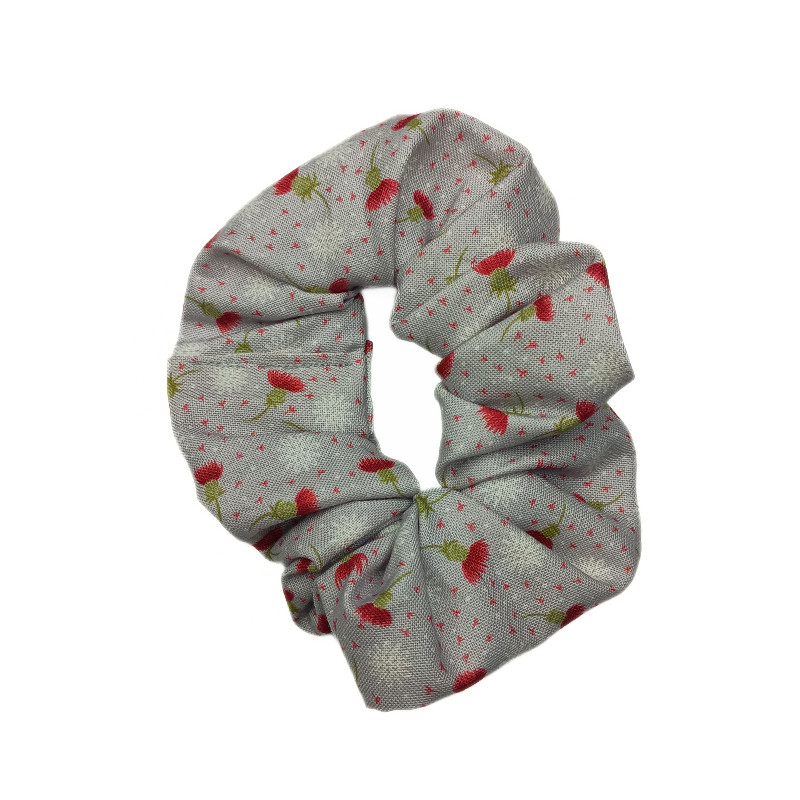 Christmas Snowflakes & Thistles Scrunchie