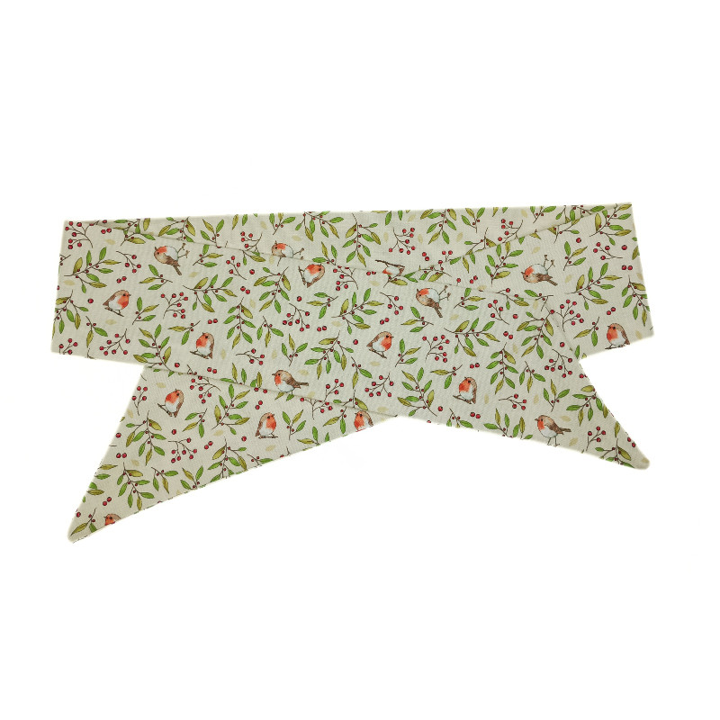 Christmas Robins & Twigs Self Tie Headband