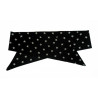 Black & Silver Stars Self Tie Headband