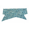Blue & Silver Swirl Self Tie Headband