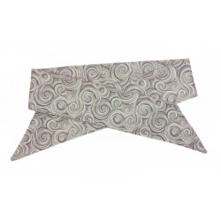 Lilac & Silver Swirl Self Tie Headband