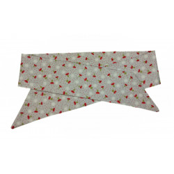 Christmas Snowflakes & Thistles Self Tie Headband
