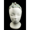 Teal & Pink Floral Self Tie Headband