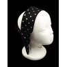 Black & Silver Stars Self Tie Headband