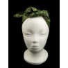 Christmas Green, Gold & Purple Stars Self Tie Headband