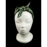 Green Snowdrops Self Tie Headband
