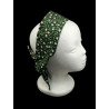 Green Snowdrops Self Tie Headband