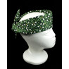 Green Snowdrops Self Tie Headband