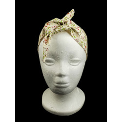 Christmas Robins & Twigs Self Tie Headband