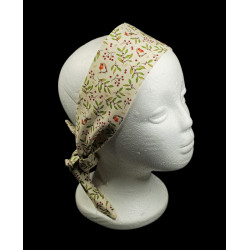 Christmas Robins & Twigs Self Tie Headband