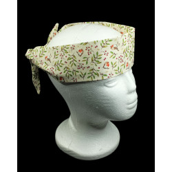 Christmas Robins & Twigs Self Tie Headband