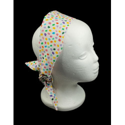 Rainbow Confetti Self Tie Headband