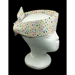Rainbow Confetti Self Tie Headband