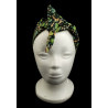Green Mushroom Self Tie Headband