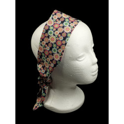 Grey Sunny Daisies Self Tie Headband