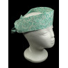 Green & Silver Swirl Self Tie Headband