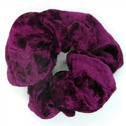 Grape Velvet Hair Scrunchie