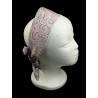 Lilac & Silver Swirl Self Tie Headband