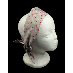Christmas Snowflakes & Thistles Self Tie Headband