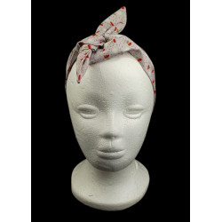 Christmas Snowflakes & Thistles Self Tie Headband