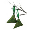 Christmas Scented Tree Decorations - Green, Gold & Purple Stars