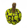 Charcoal & Neon Yellow Scented Fabric Pumpkin