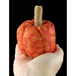 Red & Rust Scented Fabric Pumpkin