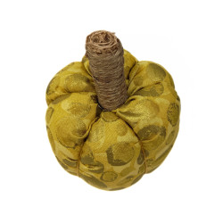 Gold Metallic Scented Fabric Pumpkin