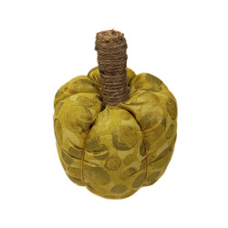 Gold Metallic Scented Fabric Pumpkin