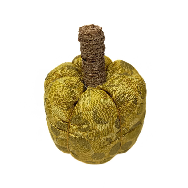 Gold Metallic Scented Fabric Pumpkin