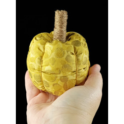 Gold Metallic Scented Fabric Pumpkin
