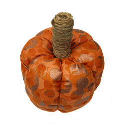 Copper Metallic Scented Fabric Pumpkin